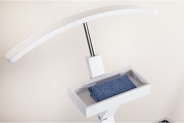 Сучасний чоловічий вішак для одягу з полицею для штанів та місцем для прикрас, білий