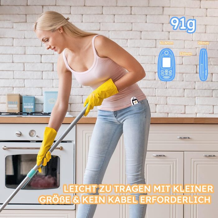 Радіоняня BOIFUN з камерою, відео, нічним баченням, датчиком температури та двостороннім зв'язком - перезаряджувана