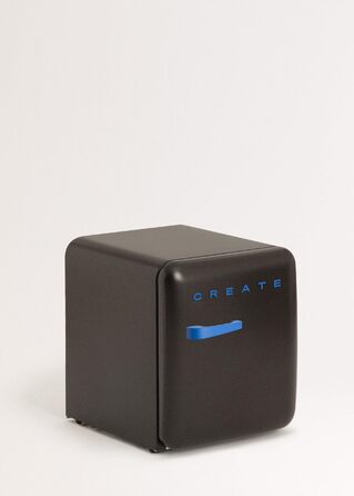 Ретро міні-холодильник 50 Gold, 48L, кремовий, з регульованою полицею, енергозберігаючий, 50x44x49,8 см