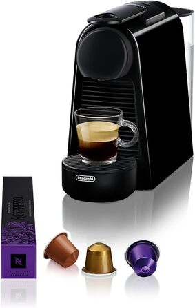 Кавомашина Nespresso DeLonghi Essenza Mini EN85.R чорного кольору
