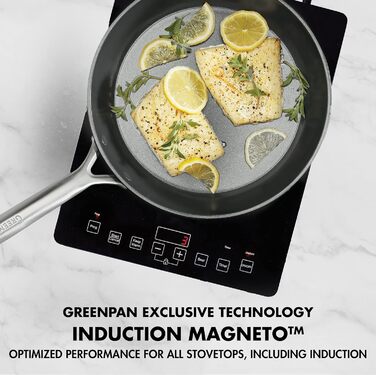 Набір сковорідок GreenPan GP5: керамічне покриття, антипригарні, 24.1 та 27.9 см, 2 шт.