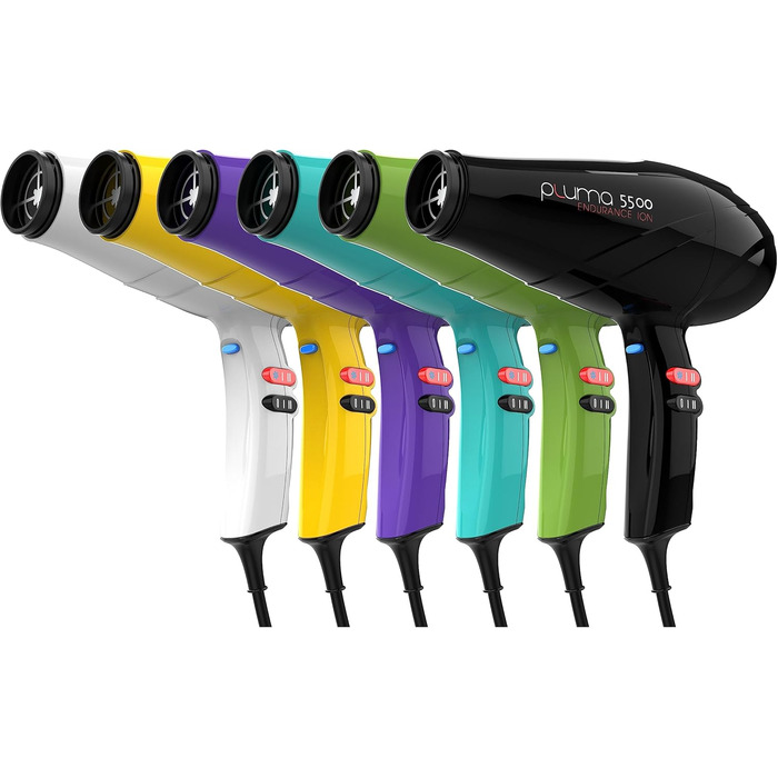 GA.MA Italy Pluma 5500 Endurance Ion Hairdryer - професійний фен з іонізацією, 2400 Вт, фіолетовий