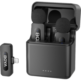 Бездротовий петличний мікрофон BOYA BY-V3 Lightning Black