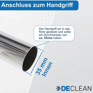 Універсальна телескопічна вакуумна трубка DeClean для пилососа діаметром 35 мм Ø