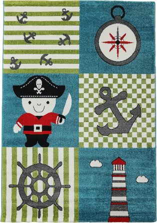 Невідомий Дитячий килим Pirate Anker Kids Carpet 120x170 см, Multi, 3 розміри, ТОП ціна