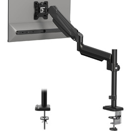 Кріплення для монітора BONTEC, 13-34 дюйми, газ-амортизатор, VESA 75/100mm, 3-9 кг, 360° оберт, регулювання нахилу та повороту