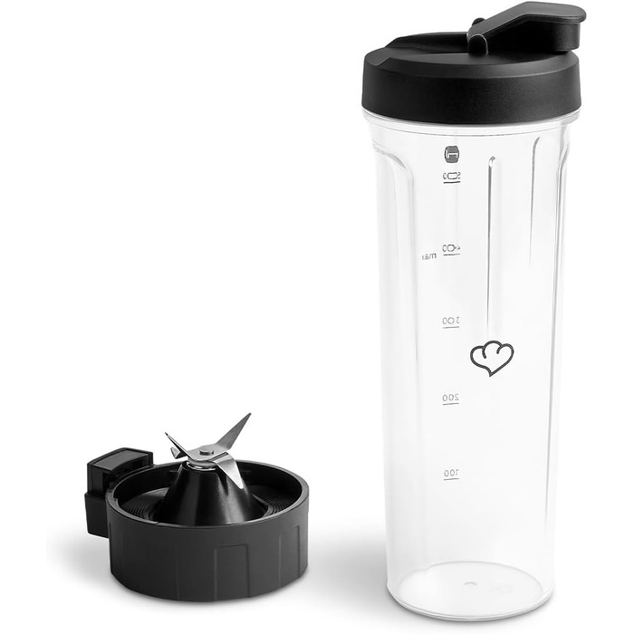 SPRINGLANE Hochleistungsmixer Hanno: Потужний блендер для приготування смузі, 2000 Вт, 32000 об/хв, самоочищення, з рецептами та насадкою (антрацит, колба та пляшка)