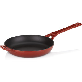 Сковорода kela Calido, Ø 28 см, чавун, червона, основа для всієї плити, емальована, термостійка до 300C, 11963