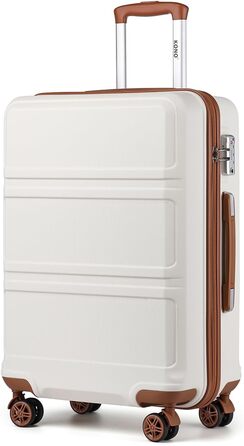 Чемодан середнього розміру KONO 24 дюйми з ABS, TSA-замком та 4 колесами (65×44×25.5 см)