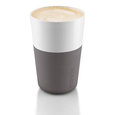 Набір чашок для латте 360 мл Сірий Caffe Latte Eva Solo
