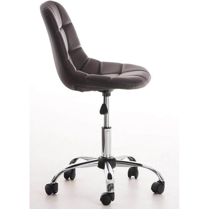 Офісний стілець Emil від CLP: регульована висота, поворотний, з оббивкою з штучної шкіри, білий (колір: коричневий)