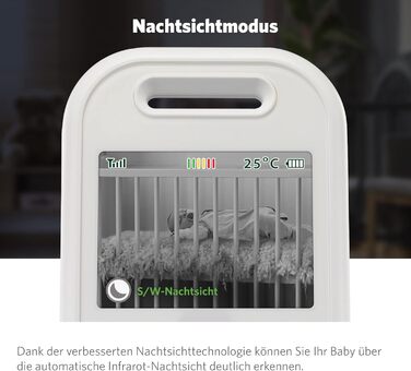 Радіоняня LeapFrog LF2423 з камерою, відеодисплей 2.8