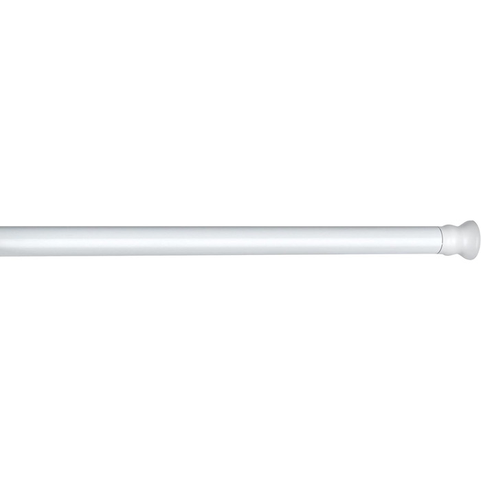 Телескопічна душова штанга WENKO, висувна душова шторка для затиску без свердління та без залишків, виготовлена з нержавіючого та міцного алюмінію, Ø 2 x (70 -115 см, біла)