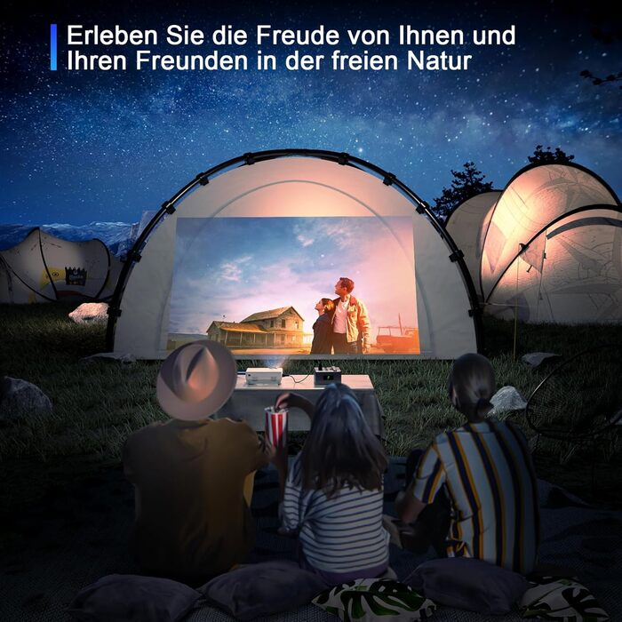 Міні проектор XuanPad A--19000L: WiFi, Bluetooth, 19000 люмен, 1080P HD, для домашнього кінотеатру, сумісний з TV Stick, HDMI, USB, AV, Laptop, iPhone, Android