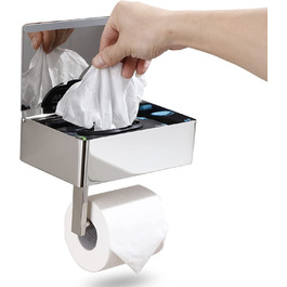 Тримач для туалетного паперу Day Moon Designs L 20,3х15,2 см хром
