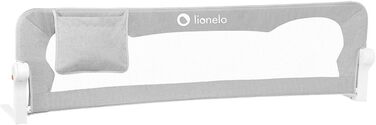 Бортик для ліжка Lionelo Eva захисний, сірий 150 см - дитячий захист від випадання, складаний, легкий монтаж