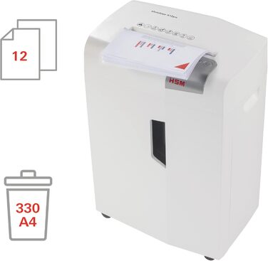 Шредер HSM Shredstar X10: безпечне знищення документів (P-4) для дому та офісу