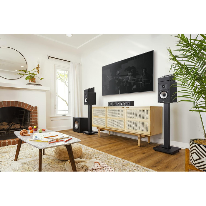 Акустичні системи Polk Audio MXT90, сертифікати Dolby Atmos і DTSX, чорний (пара)