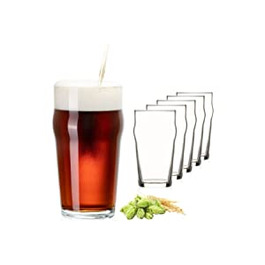 Набір пивних келихів PLATINUX, 6 шт., 500 мл (макс. 568 мл), пивні келихи для пінти, скляні келихи для пива, пшеничні келихи, високе пивне скло