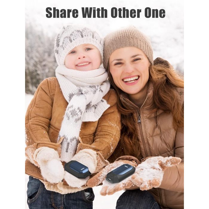 Електричні грілки для рук UNBON, 2 шт. USB, 3 режими нагріву, для спорту та Raynaud's, фіолетові