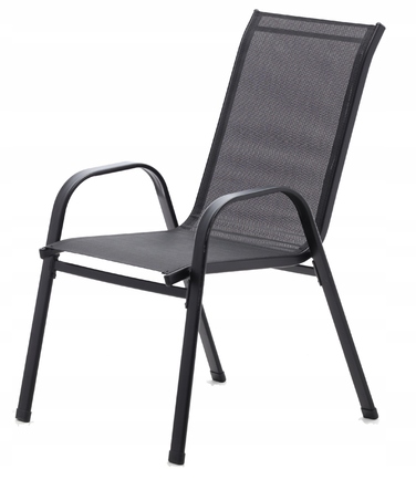 Комплект садових меблів GardenLine, метал, чорний, 5 предметів