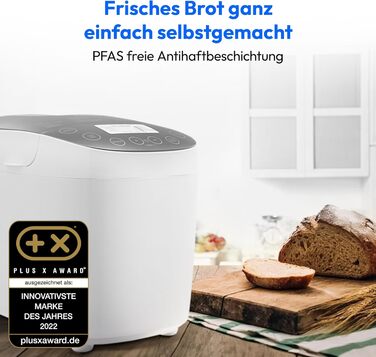 Хлібопекарня MEDION MD 12040: 20 програм, 1600г, 3 ступені пропікання, таймер