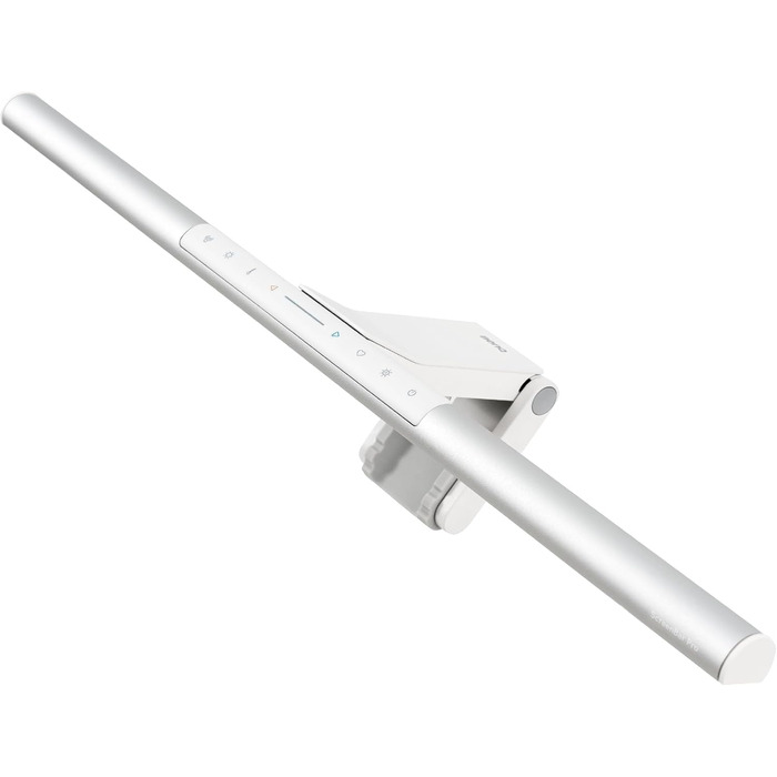 BenQ ScreenBar Pro LED лампа для монітора – безвідблисккове світло, автоматичне вмикання/вимикання, універсальна клямка, надширока підсвітка, регульована колірна температура та яскравість, автоматичне регулювання яскравості, чорний (сріблястий)