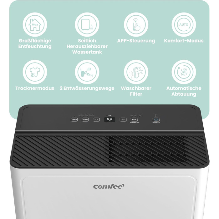 Зволожувач повітря COMFEE CDDOE-12DEN7-QA3(EU) 12L, 20㎡, R290