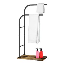 Підставка для рушників індустріального стилю з полицею Relaxdays