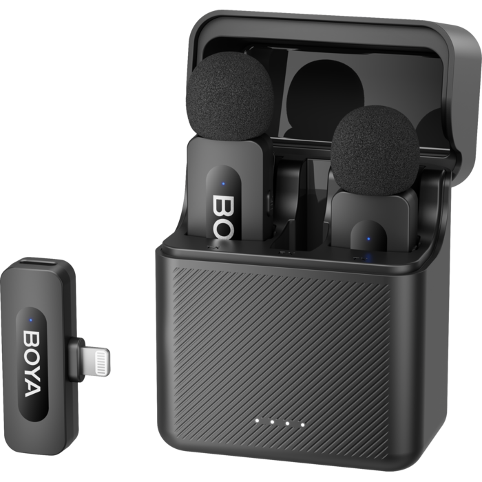 Бездротовий петличний мікрофон BOYA BY-V3 Lightning Black