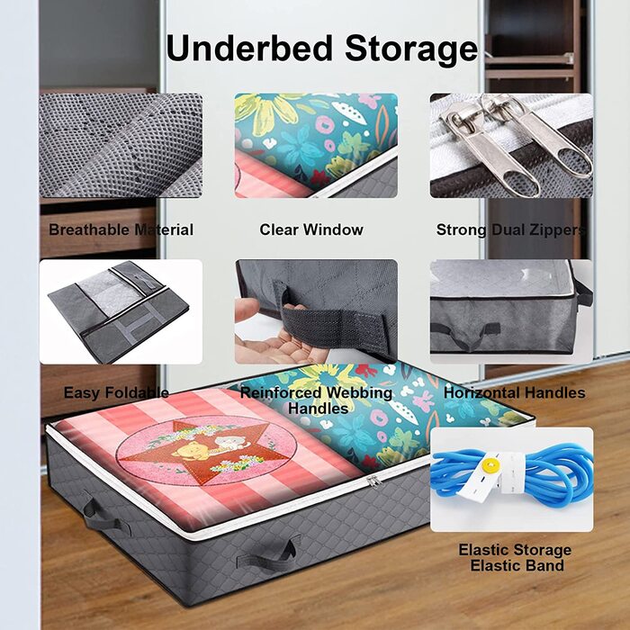 Сумка для зберігання речей під ліжком, з 3 шт.
