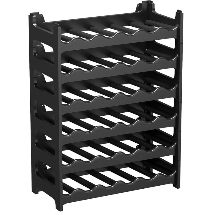Стелаж для вина ARTECSIS, 36 пляшок, пластик, для ресторану, модульний, чорний