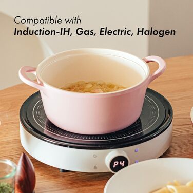 Набір кухонного посуду Neoflam Retro, кераміка, антипригарне покриття, рожевий