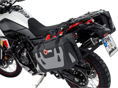 Мотоциклетні сідла QBAG для мотоциклетних сумок Saddlebag Pair ST07 Водонепроникний 50 літрів для зберігання, унісекс, багатоцільовий, всесезонний, поліамідний, чорний