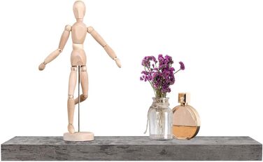 Полиця настінна WOLTU Wandboard RG9315sz для CD, DVD, книг - дерев'яна, для офісу, вітальні, спальні, кухні