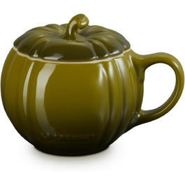 Кружка Le Creuset з кришкою, 400 мл, оливковий зелений (Leaf It To Me)