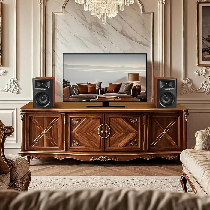 Акустичні колонки Sanyun SW203 4.0 - 60W, 4-Way, DSP, 3D звук, USB/Bluetooth 5.4, AUX, для студії (Чорний)