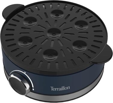 Електричний яйцеварка TERRAILLON New Moon, 7 яєць, 410 Вт, таймер, нержавіюча сталь, блакитний