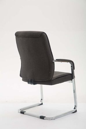 Крісло конференції Anubis XXL темно-сіре з м'яким сидінням та металевим каркасом