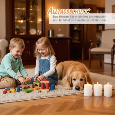 Набір з 4 LED-свічок Relaxdays