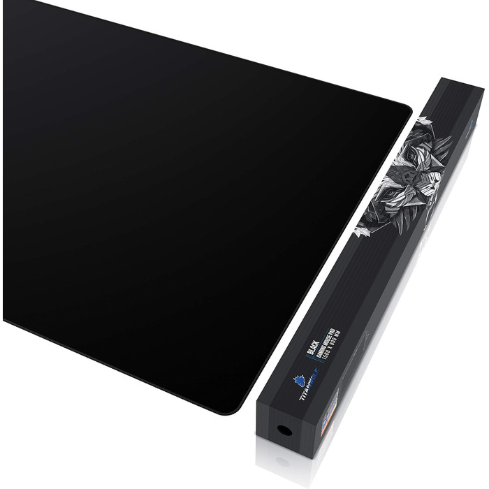 Килимок для миші Titanwolf XXXL 1500x800 мм - великий формат, гнучкий, з гумовою основою, чорний, для геймінгу, преміум якість