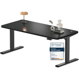 Регульований стіл MAIDeSITe S2 Pro 160x80 см: електричний, з захистом від зіткнень, чорний