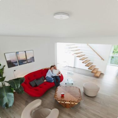 Датчик диму ABUS RWM160 з батареєю на 10 років, сертифікований Q-Label та DIN EN 14604, приглушене світло вночі, білий (упаковка 5 шт.)