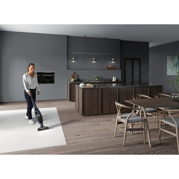 Бездротовий пилосос AEG 2в1, блакитний, QX7-1-I360: акумуляторний, для дому, з насадкою PetPro, до 50 хв роботи