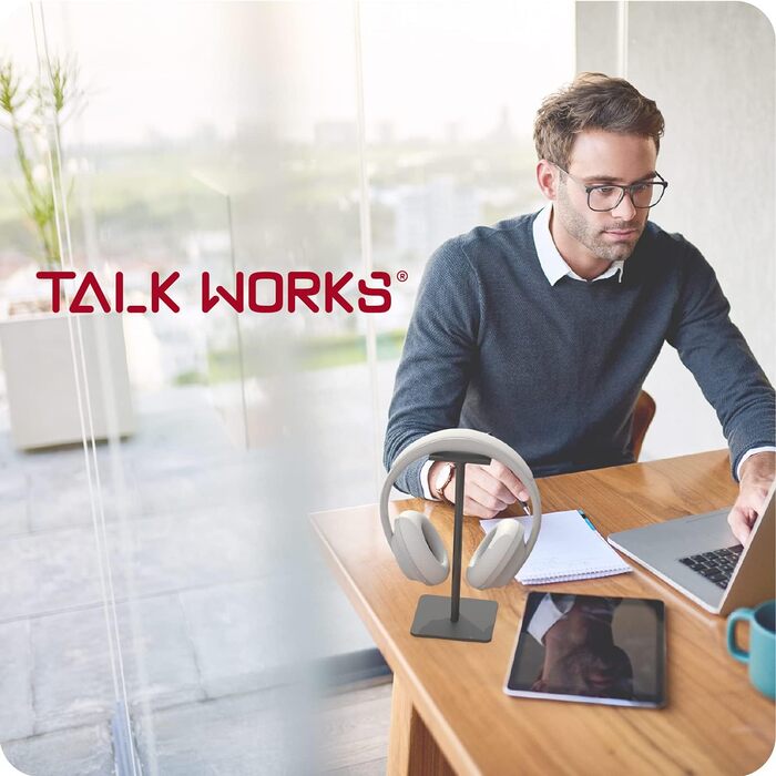 Підставка для навушників TalkWorks: органайзер на стіл, для дому, офісу та ігрової кімнати. Компактний дизайн, проста установка, неслизька поверхня.