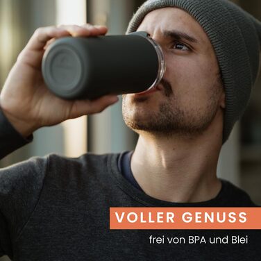 Термокружка Groenenberg 473 мл | Зберігає тепло до 4 годин | Без витоку | З переробленої нержавіючої сталі (Forest)