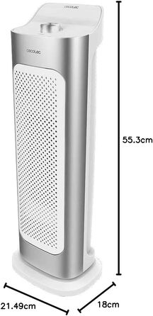 Керамичний обігрівач Cecotec Ready Warm 10100 Smart Ceramic: 2200W, LED, 3 режими, термостат, захист від перекидання та перегріву, осциляція, білий