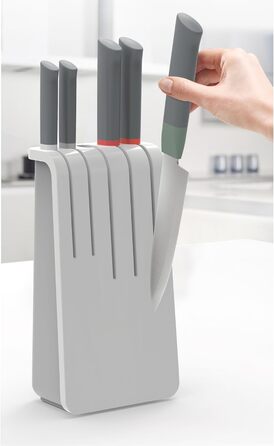 Набір ножів Joseph Joseph 5 шт. з нержавіючої сталі, червоний/сірий