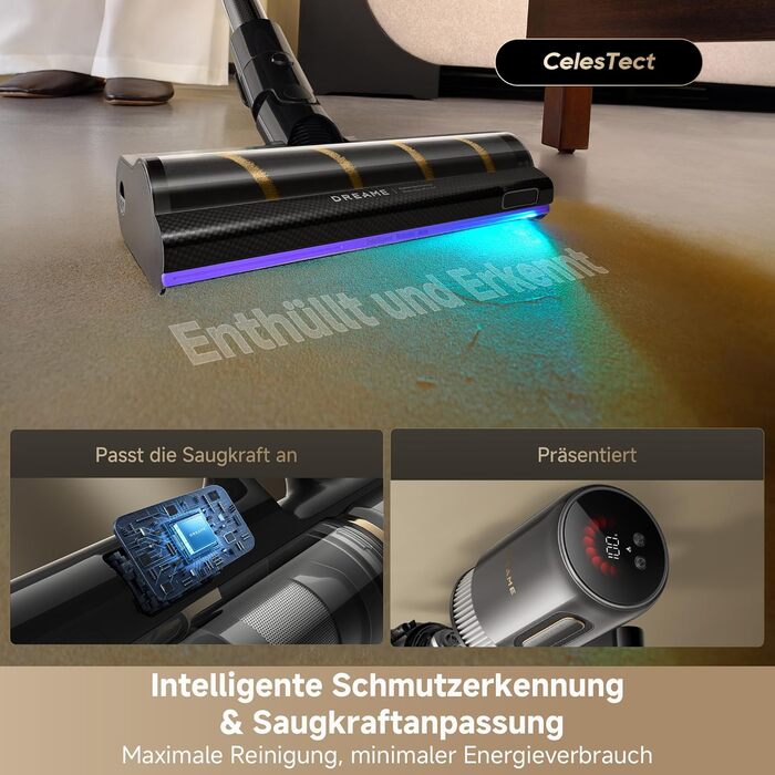 Dreame бездротовий пилосос V20: для твердих підлог та килимів, 24000PA, 90 хв роботи, фільтрація 99.99%, видалення шерсті тварин