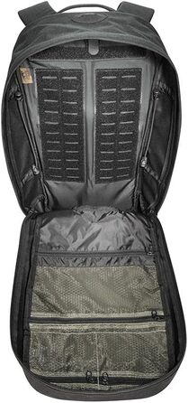 Міський рюкзак Tasmanian Tiger TT Urban Tac Pack 22 л, легкий, для чоловіків, університету, роботи, спорту чи школи, зі знімними поясним і грудним ременями, Molle-сумісний, чорний